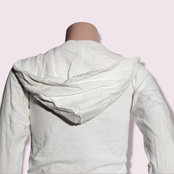 J. Crew Women’s French Terry Distressed Hoodie, Size XS - Picture 5 of 9